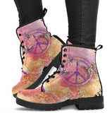 Peace Butterfly Women's Leather Boots