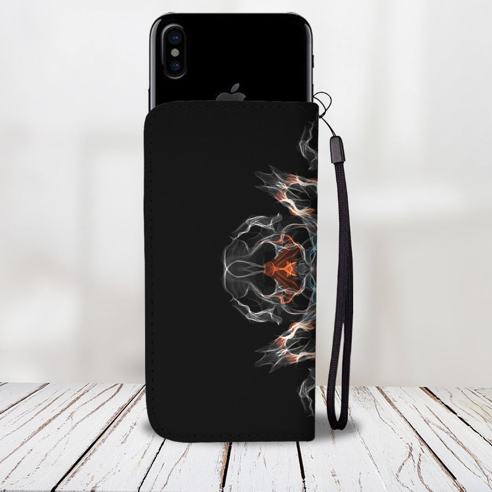 Fiery Mandala Wallet Phone Case