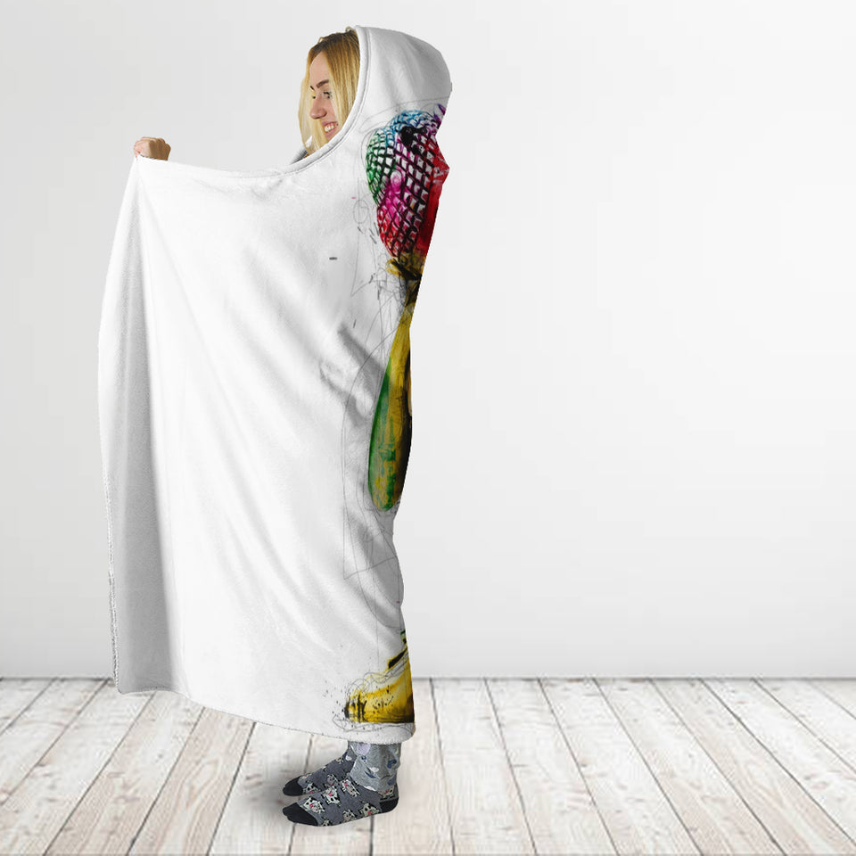 Abstract Buddha Hooded Blanket