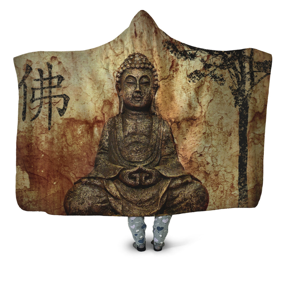 Zen Buddha Hooded Blanket