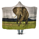 Majestic Elephant Hooded Blanket