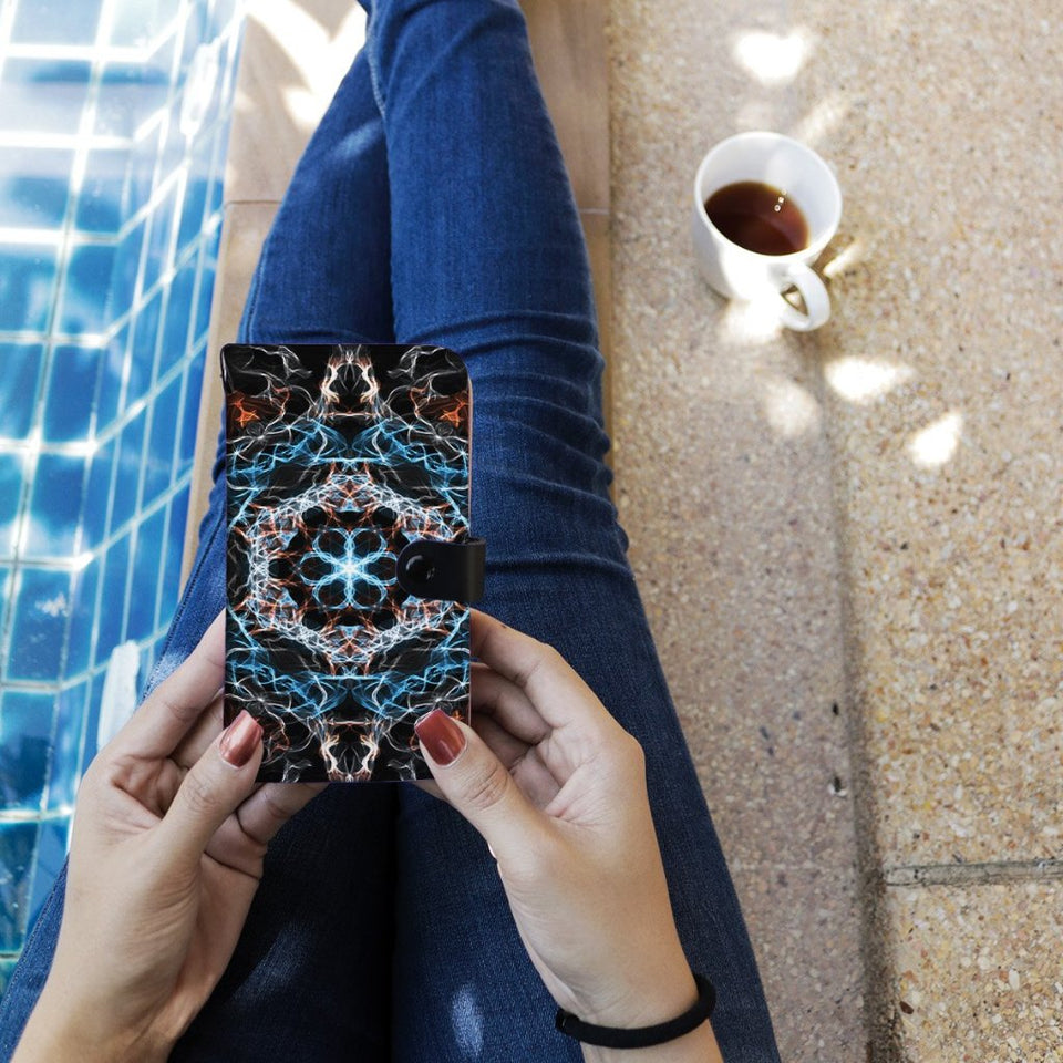 Fiery Mandala Wallet Phone Case