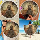 Zen Buddha Beach Blanket