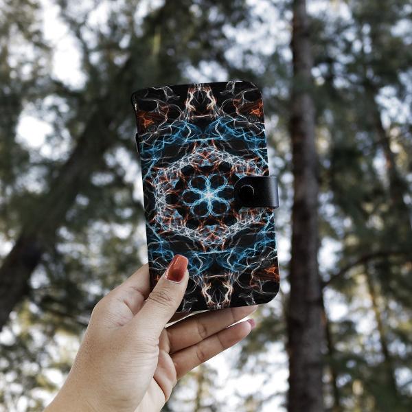 Fiery Mandala Wallet Phone Case