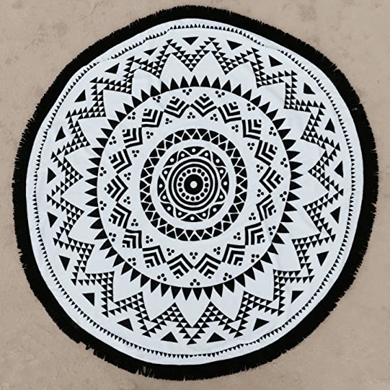 Aztec Tribal Beach Blanket Yoga Mat