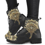 Elephant with Feather Women's Leather Boots