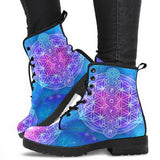 Flower of Life Chakra Women's Leather Boots