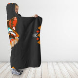 Abstract Wolf Hooded Blanket