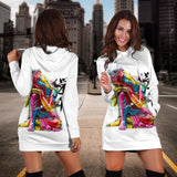 Abstract Buddha Hoodie Dress