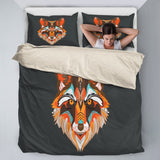 Abstract Wolf Bedding Set