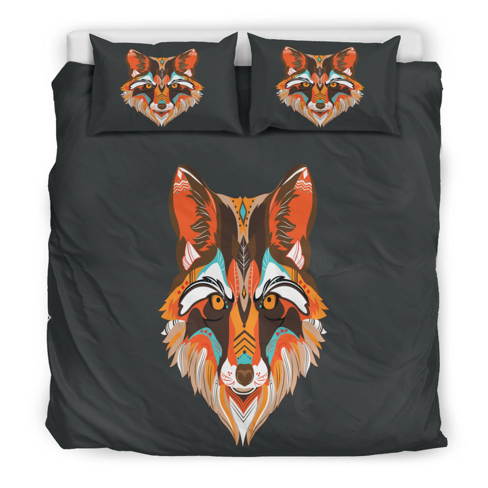 Abstract Wolf Bedding Set