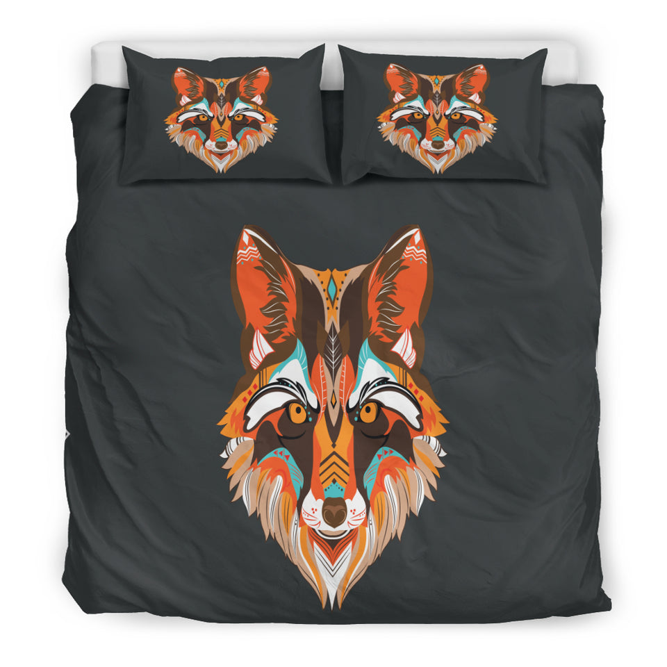 Abstract Wolf Bedding Set