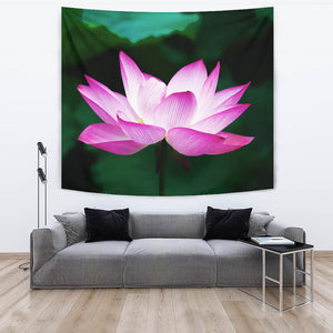 Watercolor Lotus Tapestry