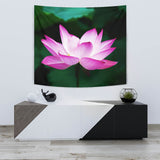 Watercolor Lotus Tapestry