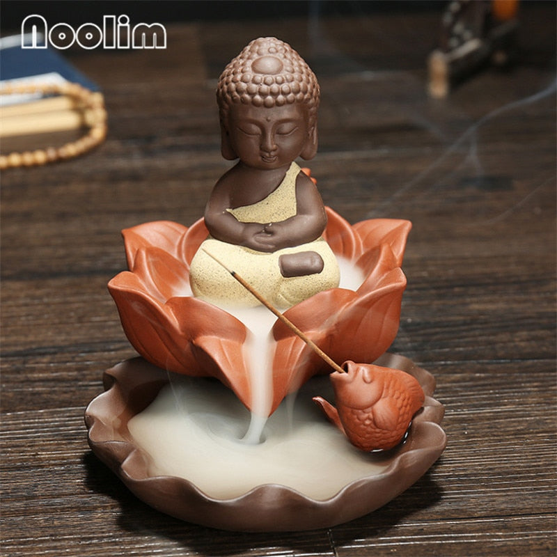 Lotus Buddha Incense Burner