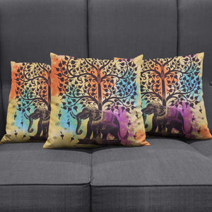 Colorful Tree Of Life Pillow Cover