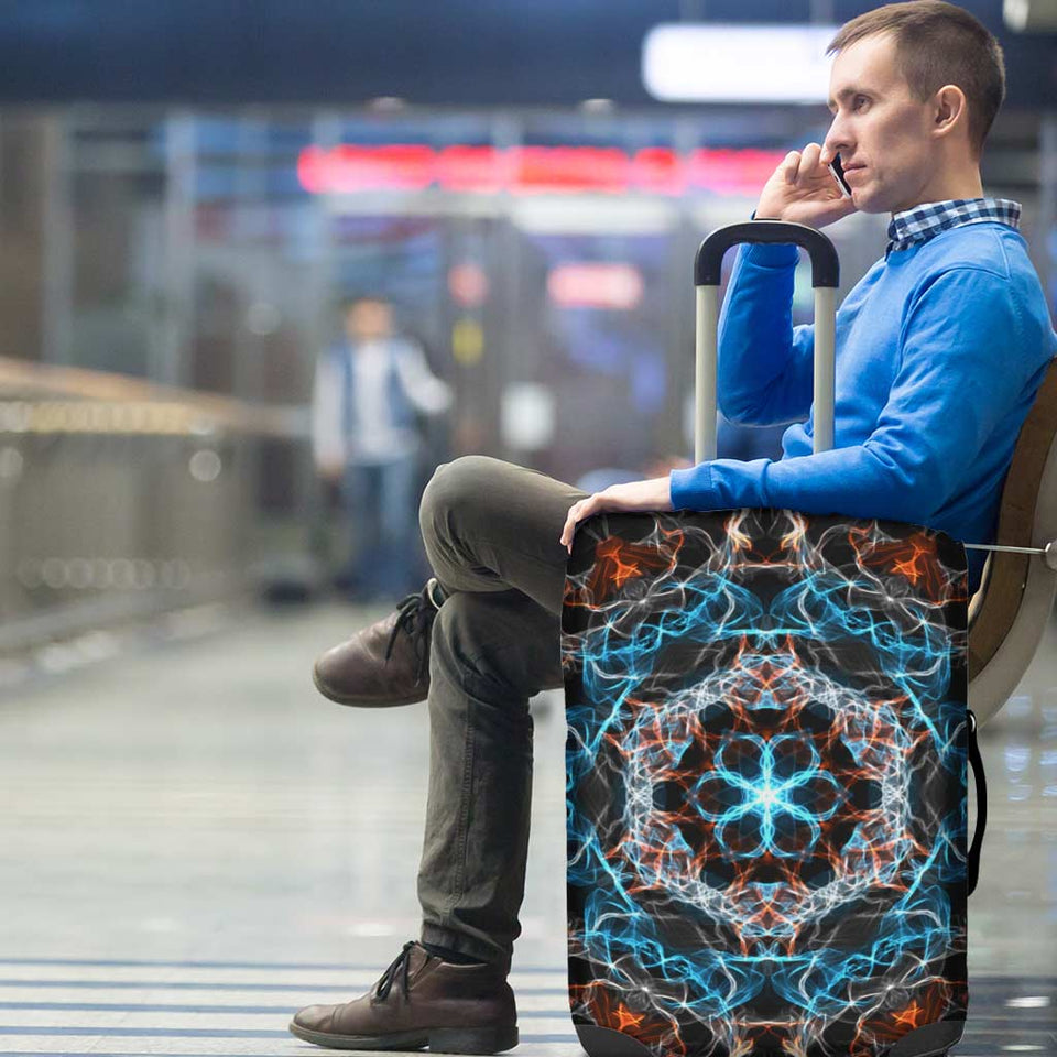 Fiery Mandala Luggage Cover