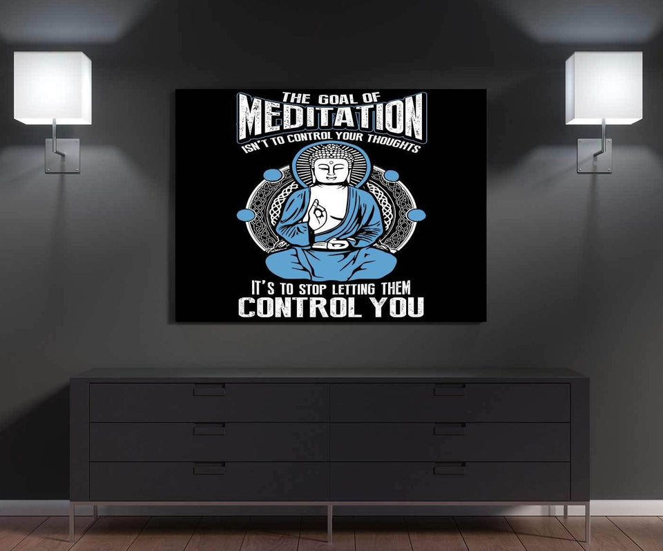 Goal Of Meditation Canvas Wall Art