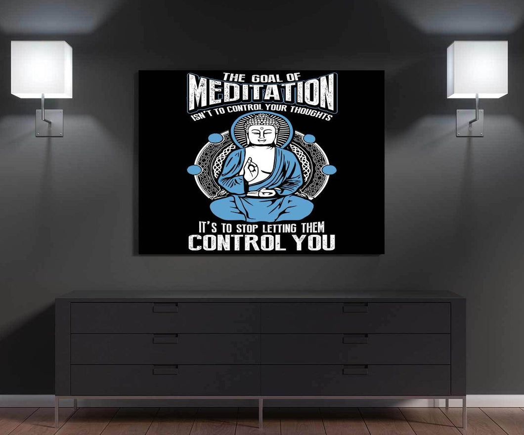 Goal Of Meditation Canvas Wall Art