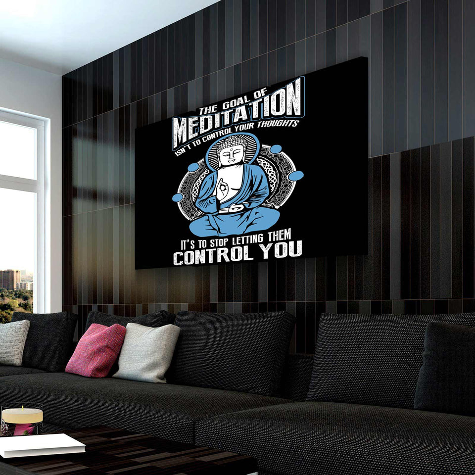 Goal Of Meditation Canvas Wall Art