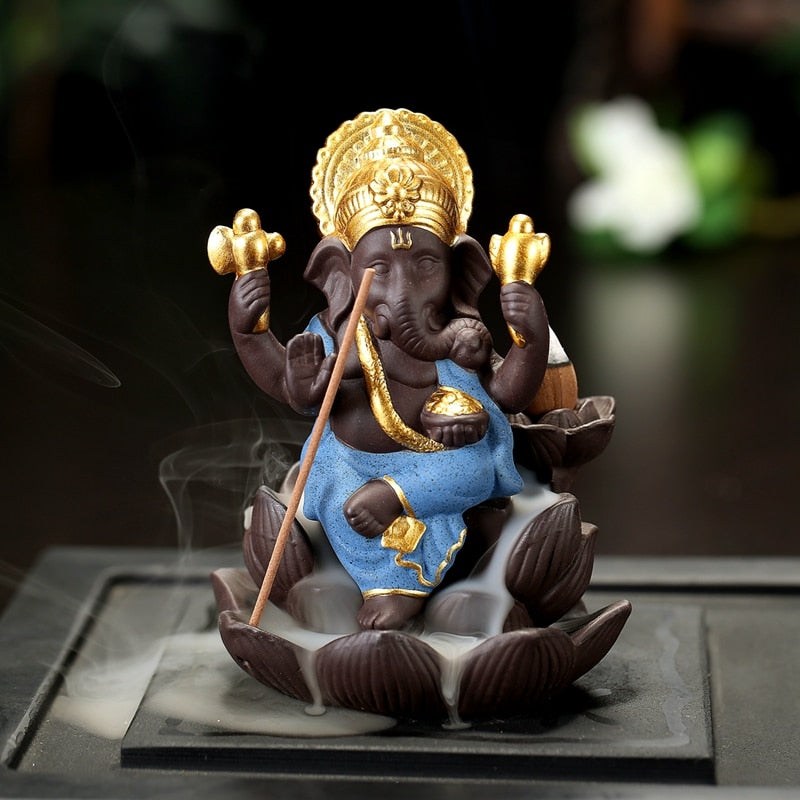 Golden Elephant Incense Burner