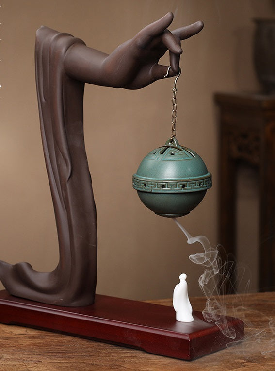 Hanging Bell Buddha Incense Burner