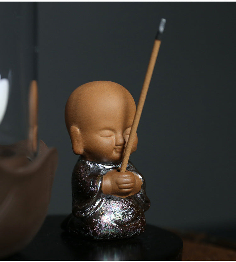 White Lotus In a Glass LED Incense Burner