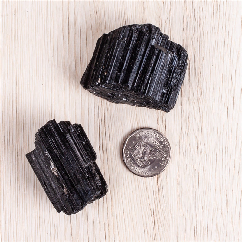 1 Box Black Tourmaline Raw Crystals