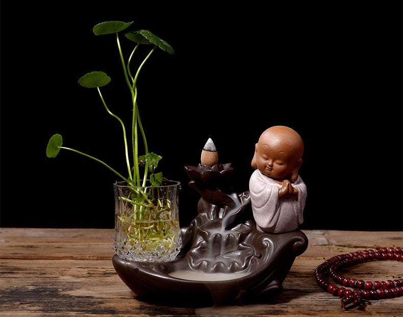 Cozy Buddha LED Vase Incense Burner