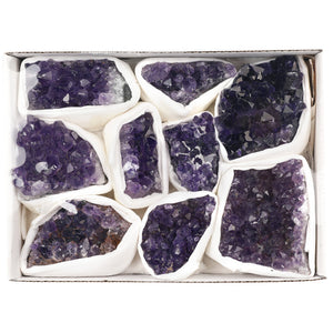 1 Box Amethyst Raw Crystals