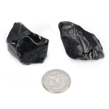 1 Box Black Obsidian Raw Crystals