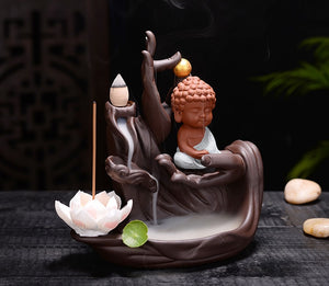 Little Monk Buddha Lotus Incense Burner