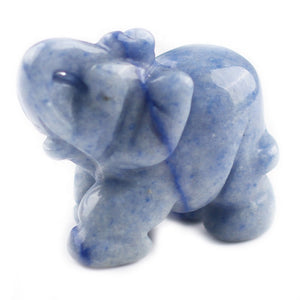 Blue Jade Elephant Crystal