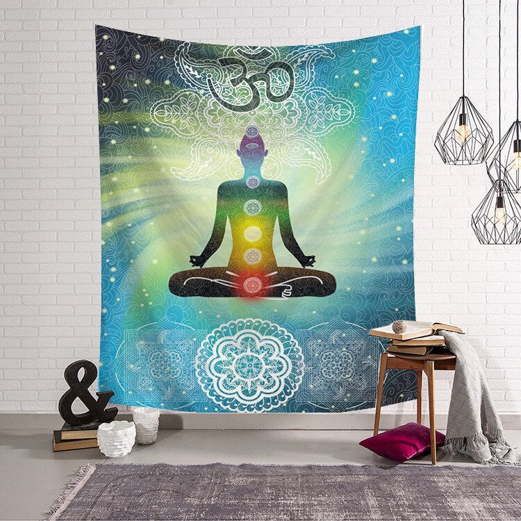 Om Mantra Chakra Tapestry