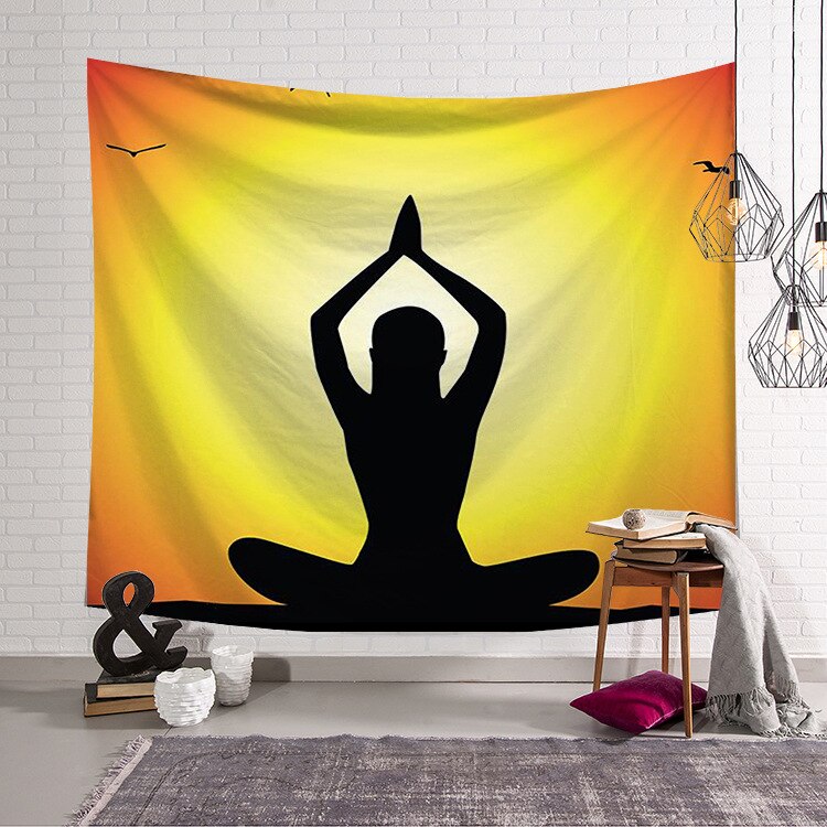 Sunset Yoga Tapestry
