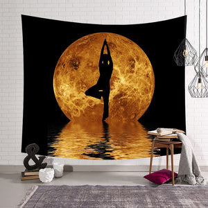 Tree Pose Yoga Tapestry