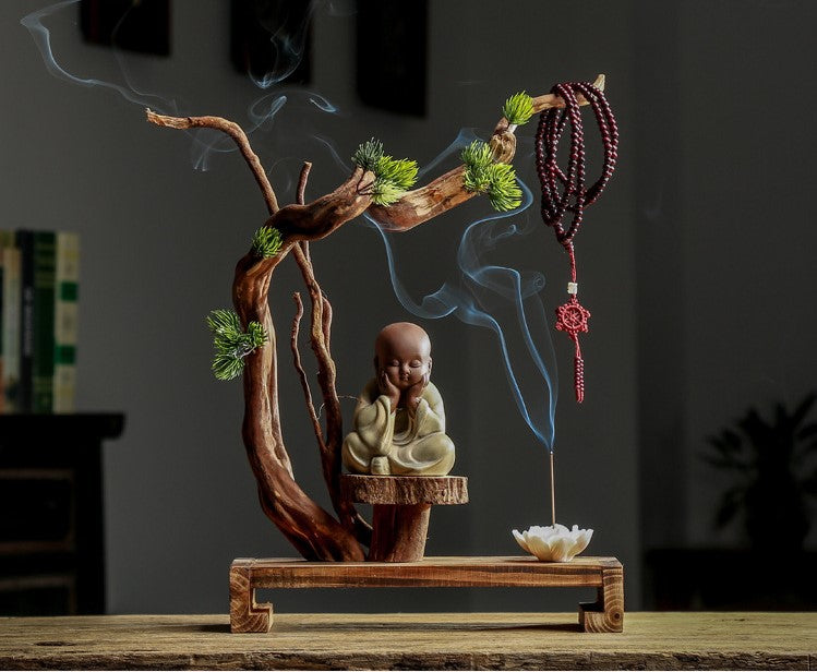 Weathered Tree Incense Burner