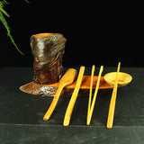 Ebony Wood Tea Accessories Set