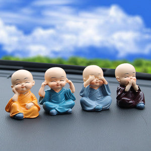 No Evil Monk Figurines