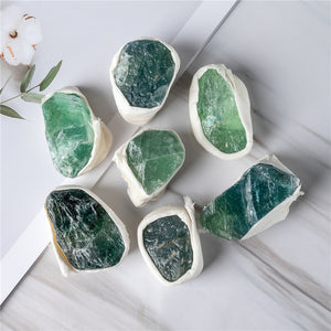 1 Box Green Fluorite Raw Crystals