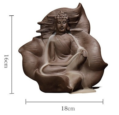 Meditating Buddha Backflow Incense Burner