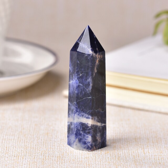 Sodalite Crystal Point Wand