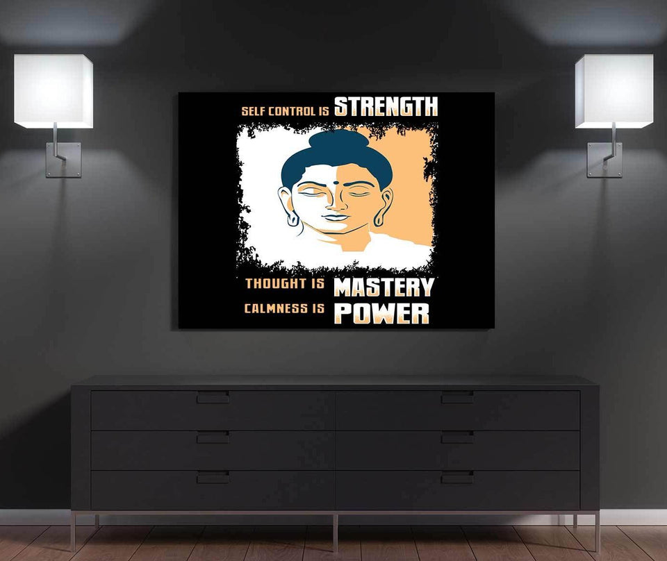 Strength, Mastery, Power Canvas Wall Art