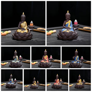 Golden Buddha Backflow Incense Burner