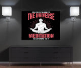 Universe & Meditation Canvas Wall Art
