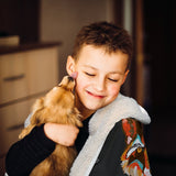 Abstract Wolf Hooded Blanket