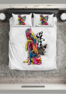 Abstract Buddha Bedding Set