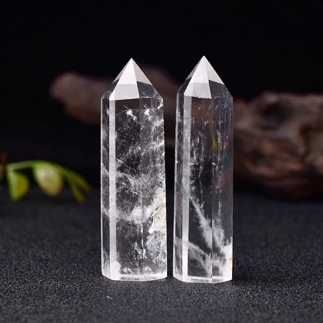 Clear Quartz Crystals Point Wand