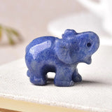 Blue Jade Elephant Crystal