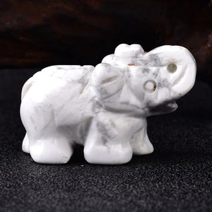 White Turquoise Elephant Crystal